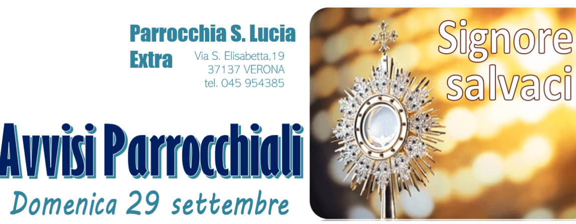 Domenica 29 settembre